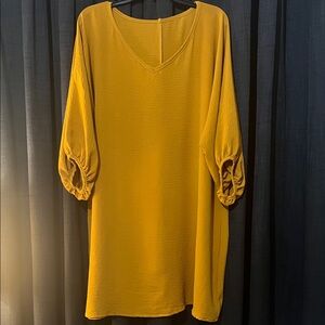 Elegant Yellow Women's dress